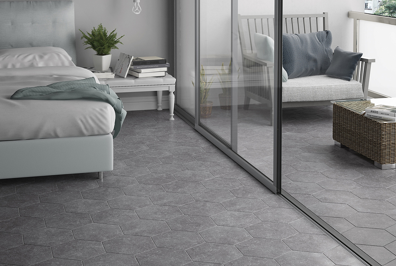 CORALSTONE HEXAGON GREY